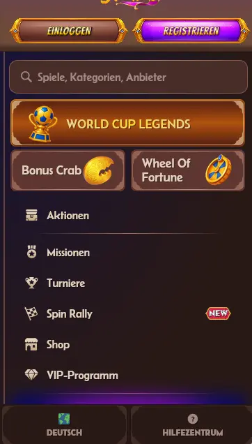Alawin Casino App Vorschau